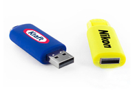Primavera plástica USB del color rojo de la marca 4GB 2,0 de la vida de la demostración de la fuente de la fábrica con el logotipo y el paquete modificados para requisitos particulares